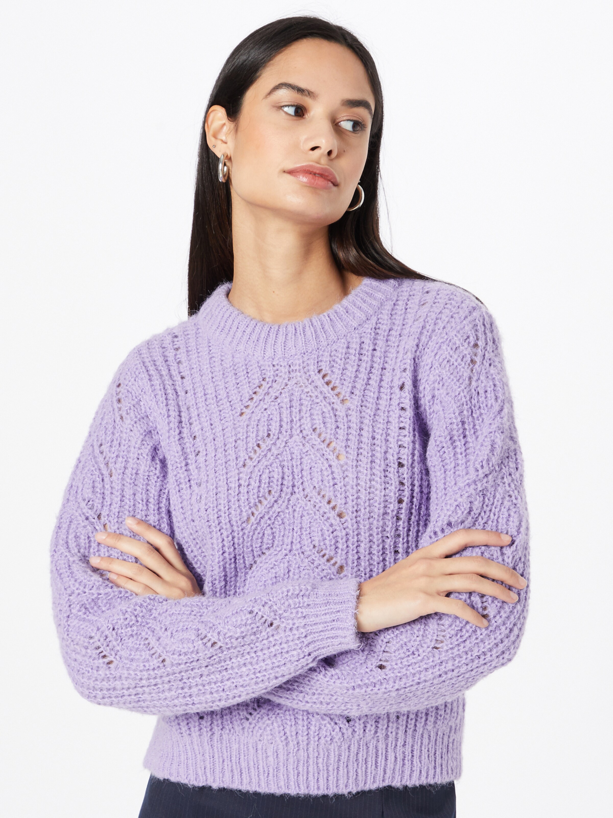 plain purple sweater