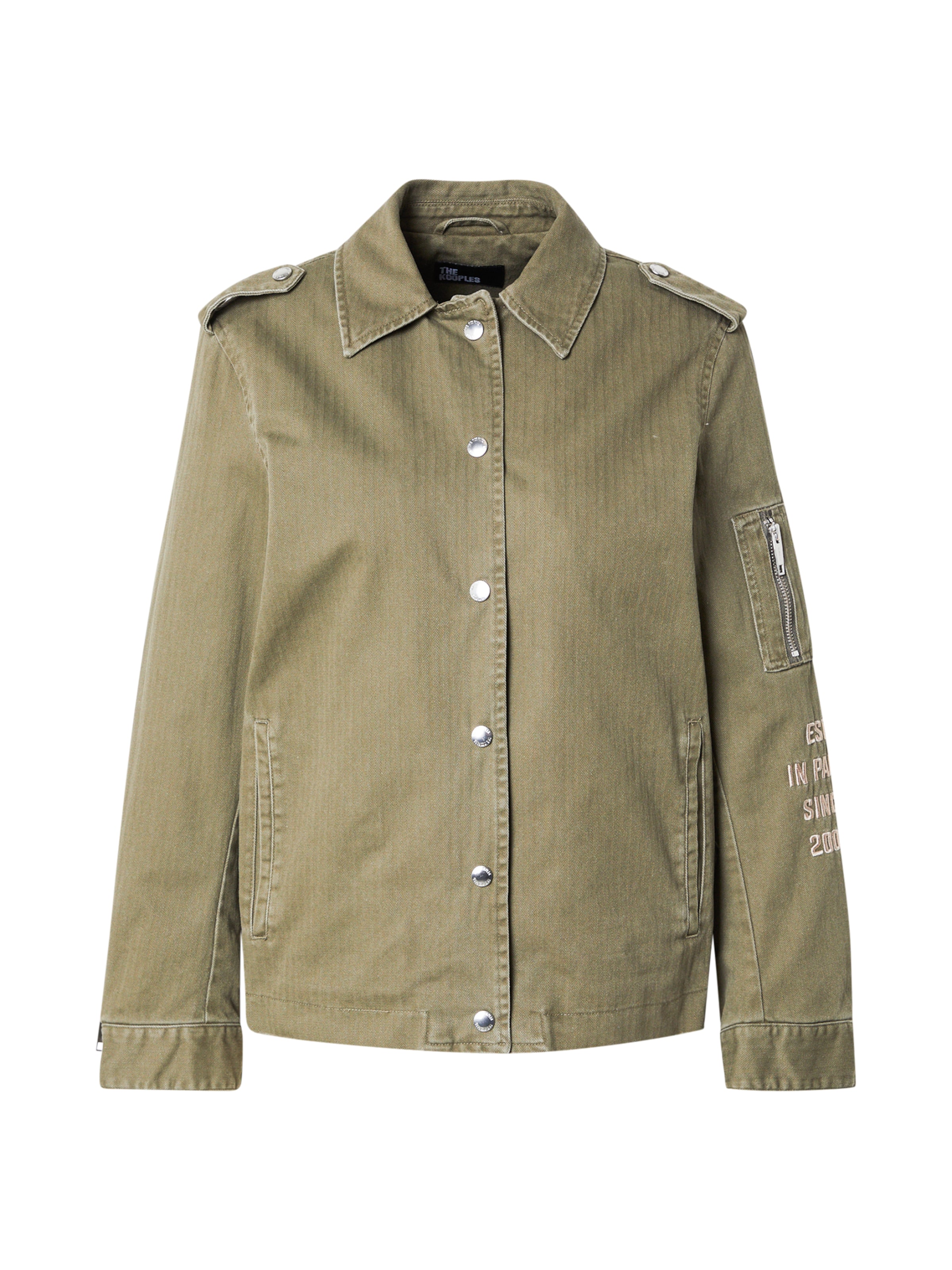 The Kooples Between-season jacket in Green: front
