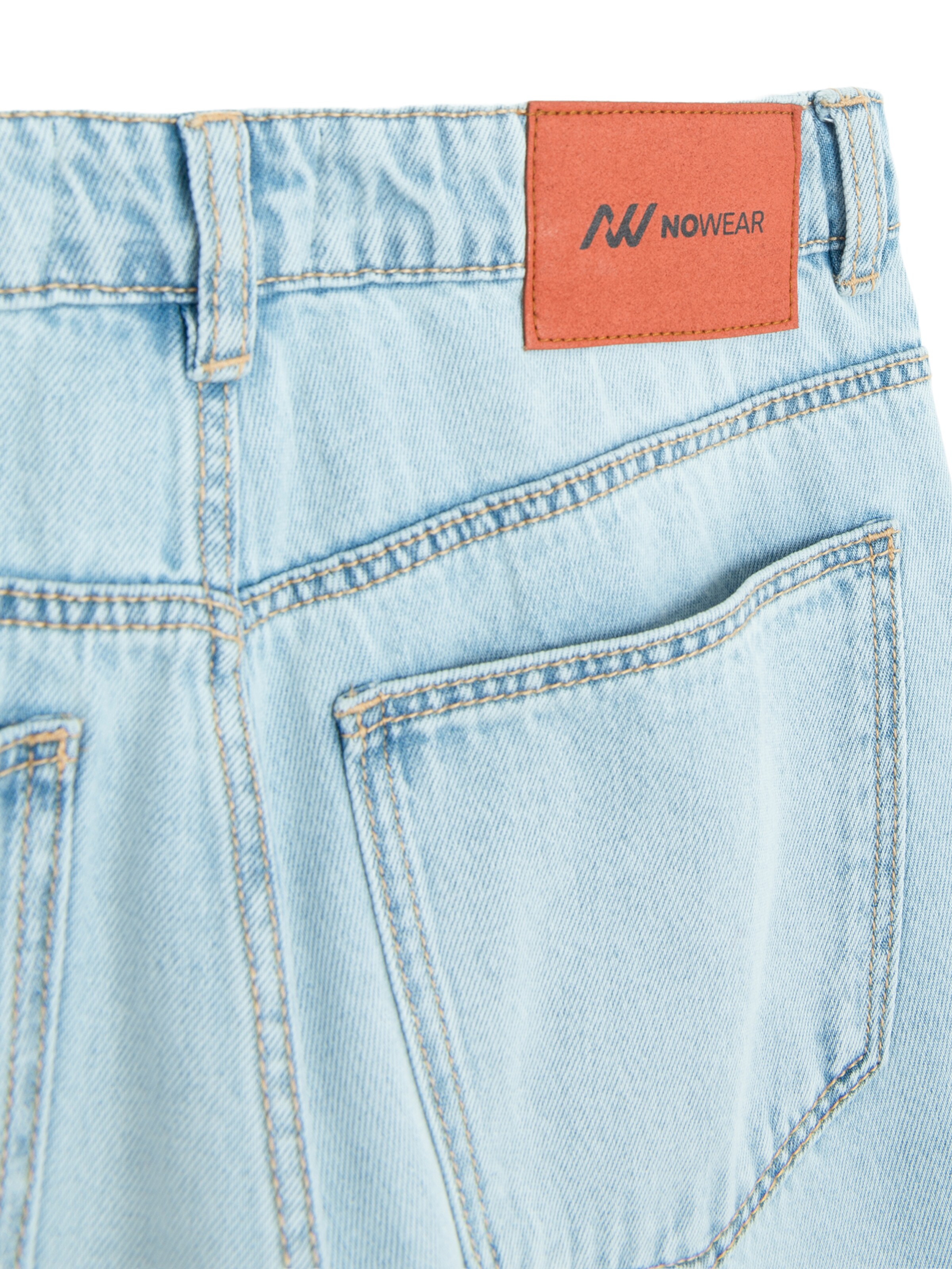 NoWear Wide Leg Jeans i blå