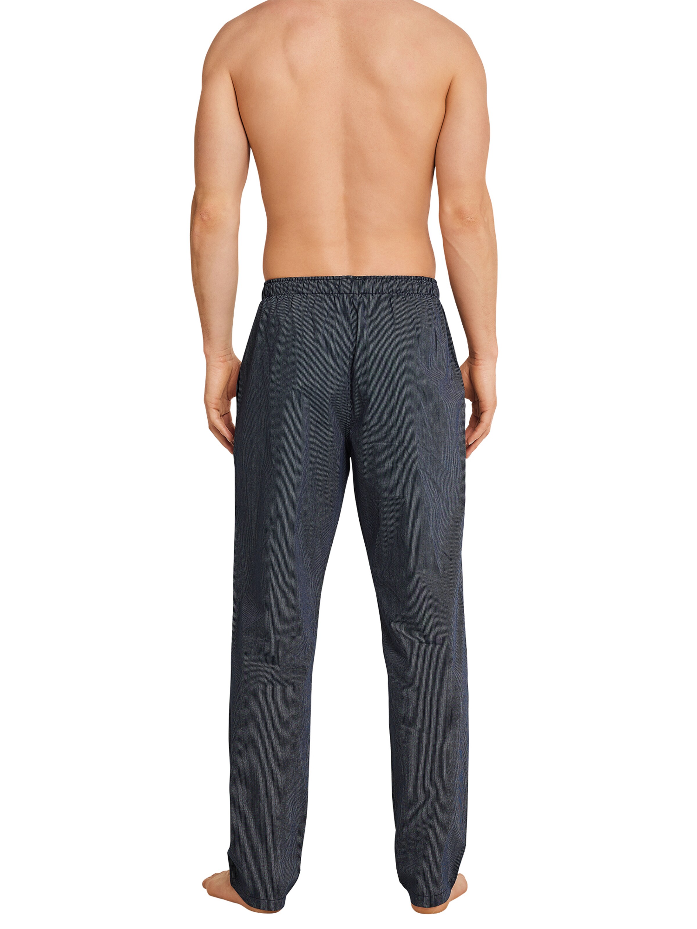 SCHIESSER Regular Pyjamahose in Blau