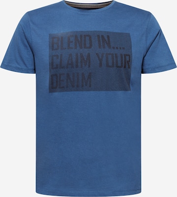 BLEND Shirt 'TEE' in Blauw: voorkant