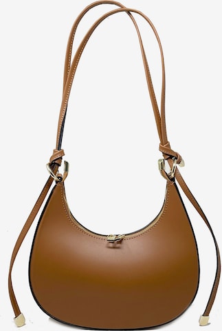 CHICCA BORSE Crossbody Bag in Brown: front