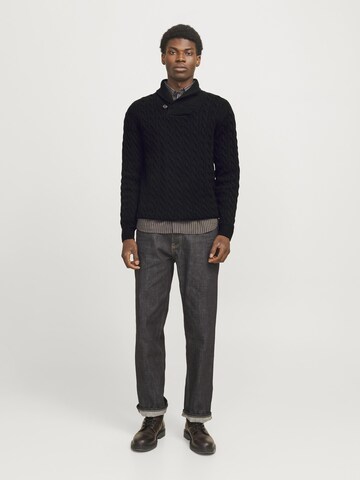 JACK & JONES Pullover 'JPRBlucrash' i sort