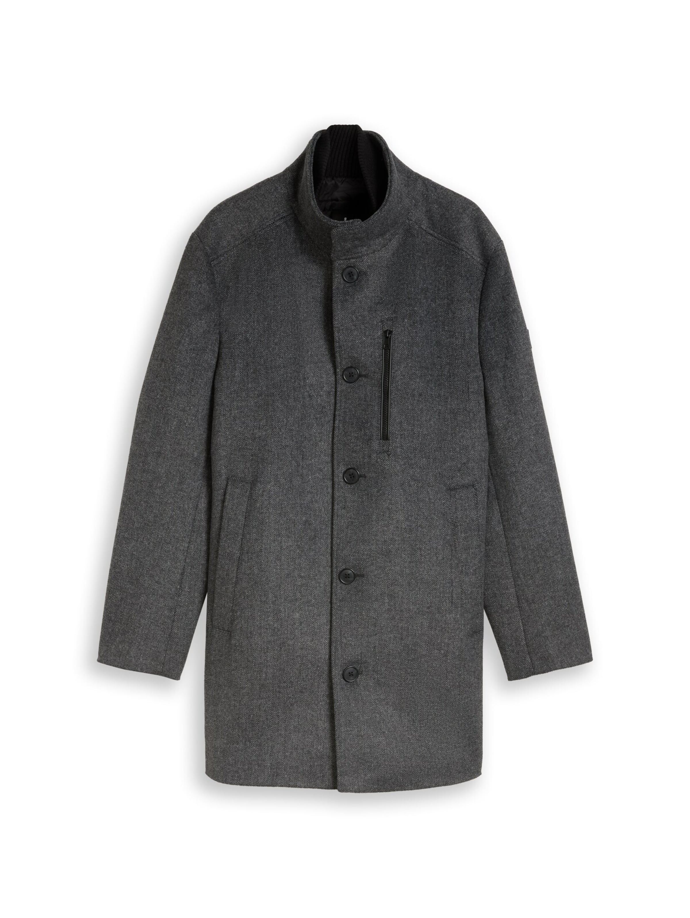 TOM TAILOR Mantel in Schwarz: Vorderseite