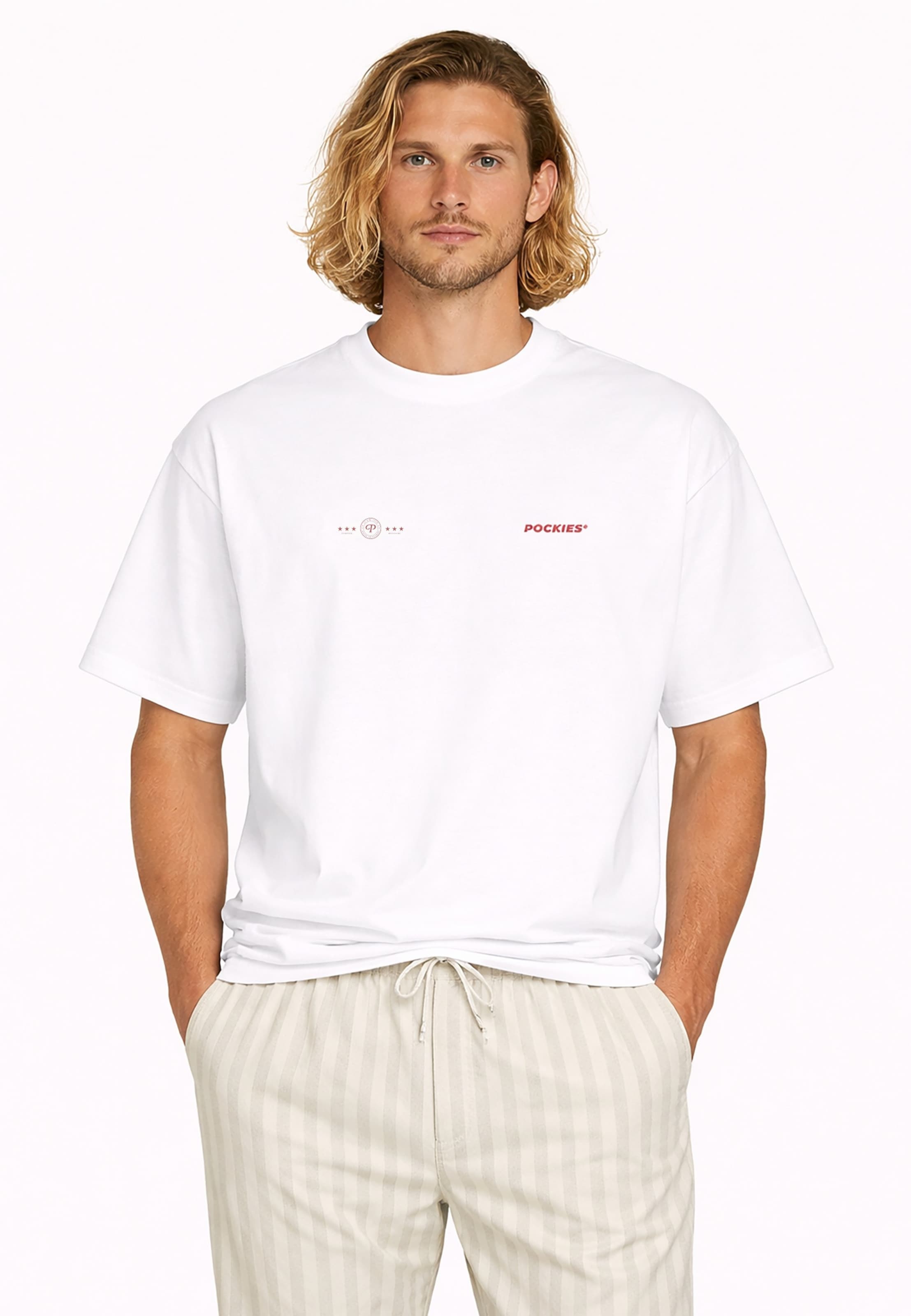 Pockies - Camiseta 'L.A.' en blanco