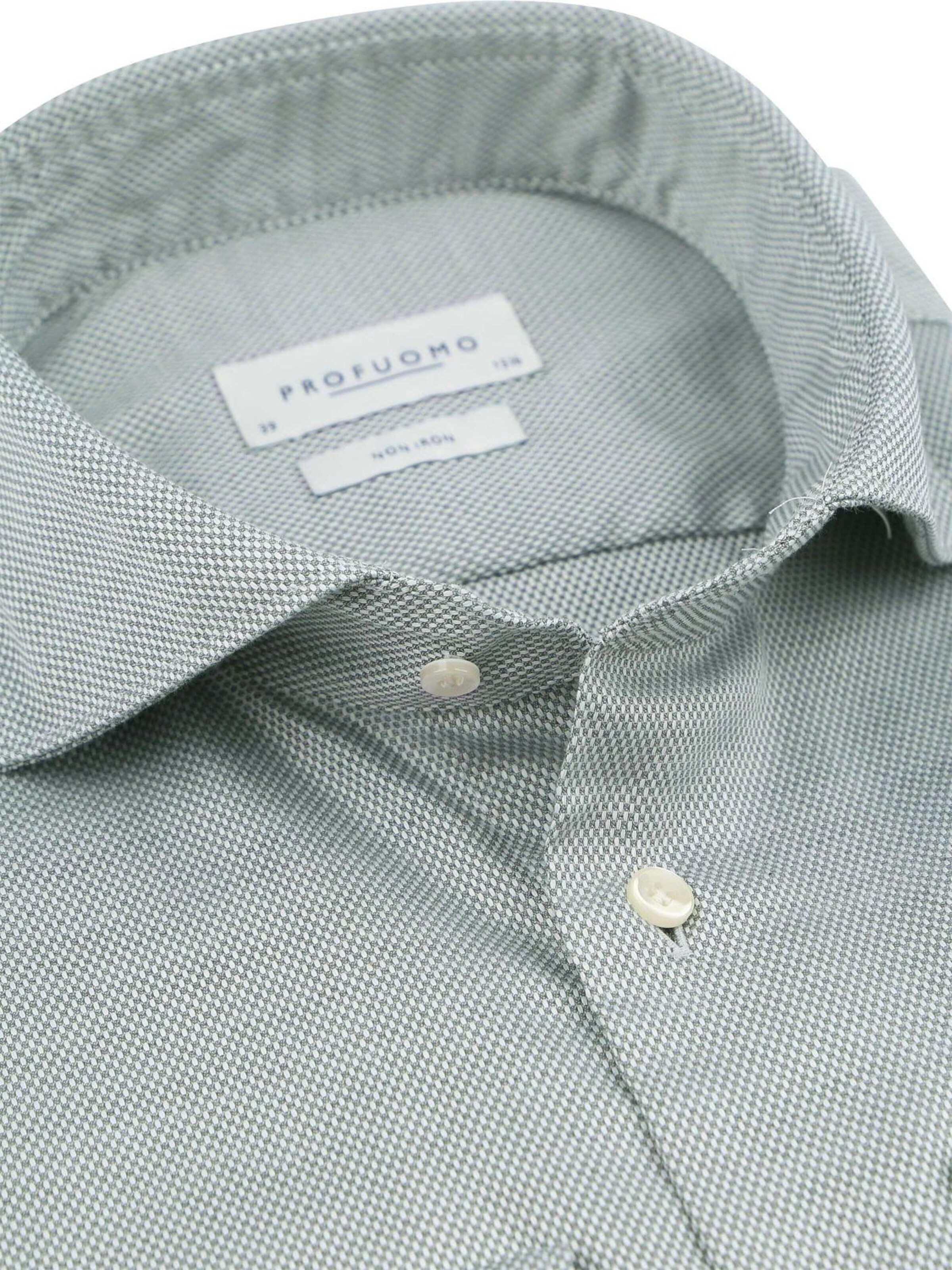 Profuomo Slim fit Button Up Shirt in Green