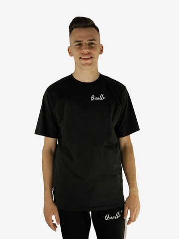 Qualle Shirt 'Streetwear Respekt' in Black: front
