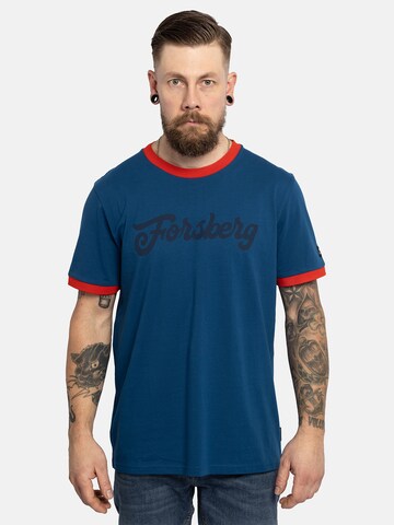 FORSBERG Shirt 'mit Vintage Logo' in Blue