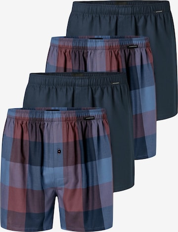 SCHIESSER Boxer shorts 'Web' in Blue: front