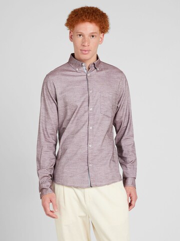 s.Oliver Regular Fit Hemd in Lila: Vorderseite