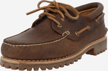 Pantofi cu șireturi 'Authentics 3 Eye Classic' de la TIMBERLAND pe maro: față