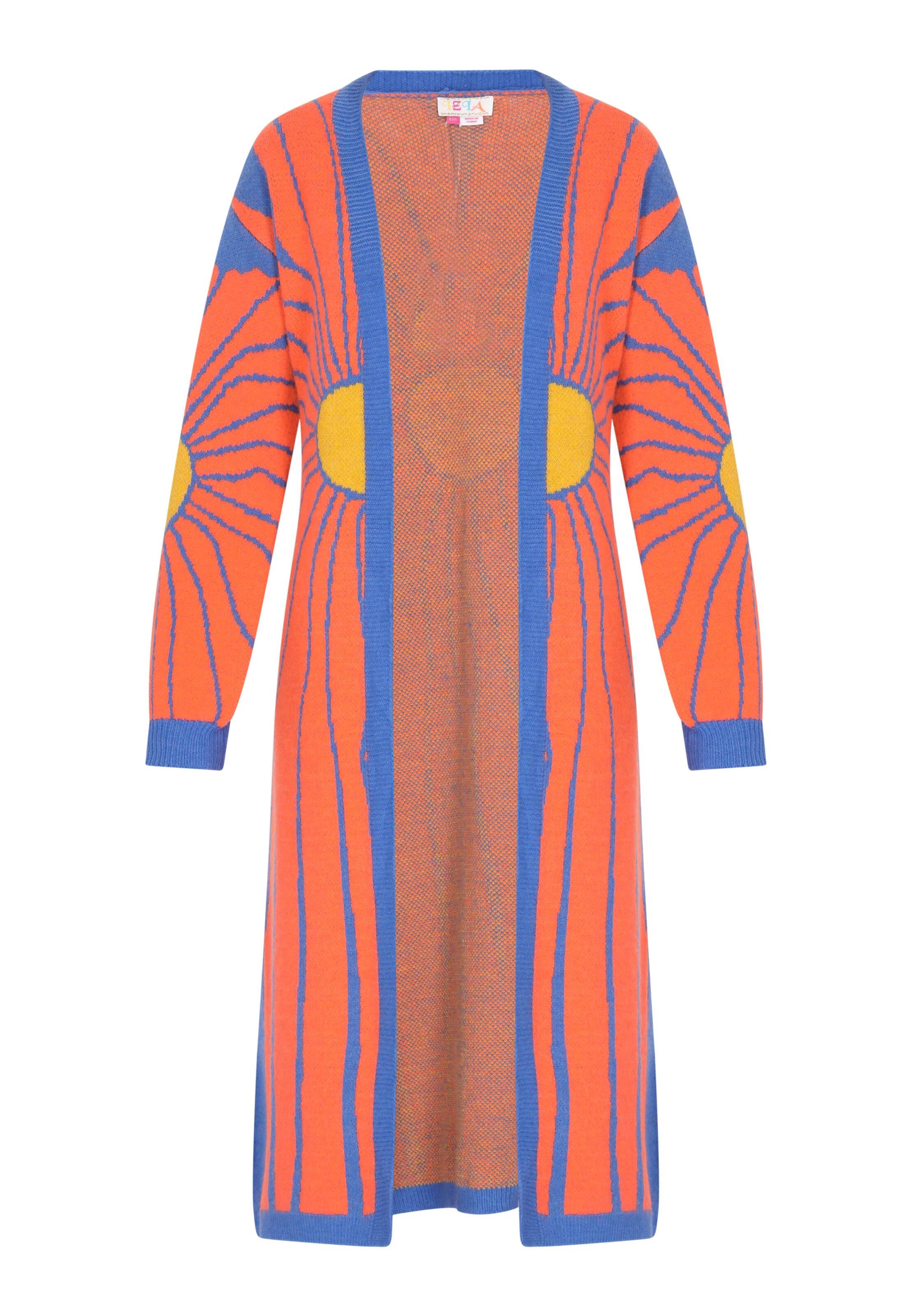 Cardigan IZIA en orange : devant