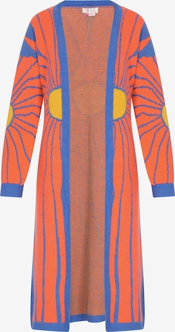 Cardigan IZIA en orange : devant