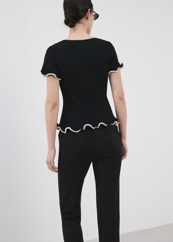 MANGO Pullover 'Vaporeto' in Schwarz