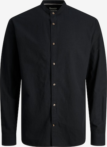 JACK & JONES Button Up Shirt 'Summer Band' in Black: front