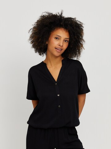 mazine - Blusa 'Benoni' en negro: frente