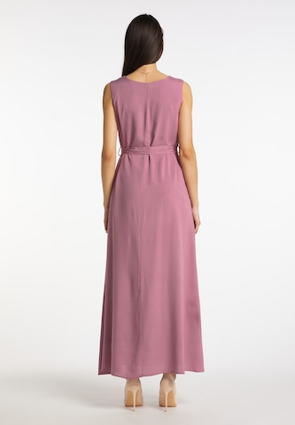 Robe de soirée Usha en rose