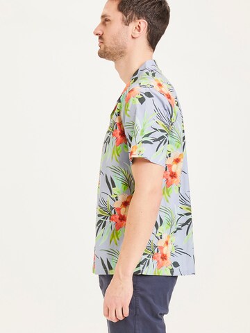 KnowledgeCotton Apparel Regular fit Button Up Shirt 'Wave' in Mixed colors