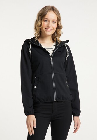 Veste fonctionnelle Schmuddelwedda en noir : devant