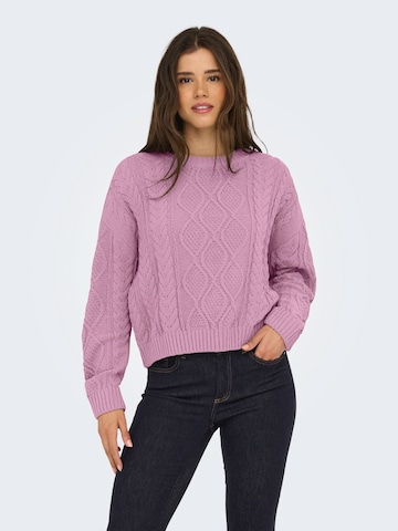 ONLY Pullover 'ONLELLY' in Lila: Vorderseite