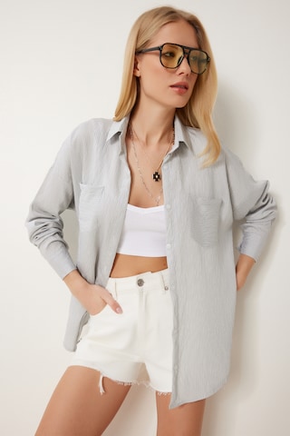 Camicia da donna di Happiness İstanbul in grigio