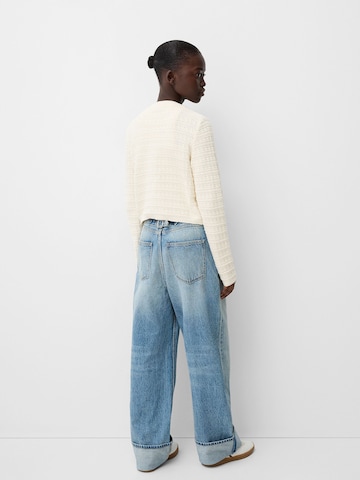Bershka Knit cardigan in Beige