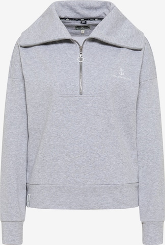 DreiMaster Maritim Sweatshirt 'Bridgeport' in Grijs: voorkant