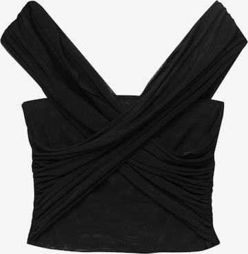 Pull&Bear Top in Schwarz: predná strana