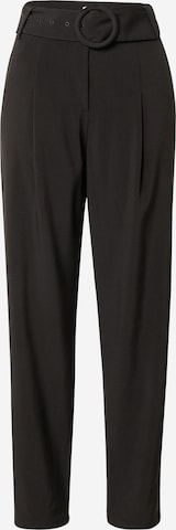 Notes du Nord Loose fit Pleat-Front Pants 'Brenna' in Black: front