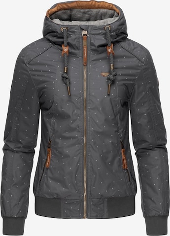 Ragwear Winter Jacket 'Druna' in Grey: front