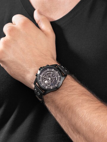 POLICE Analog watch 'Malawi' in Brown: front