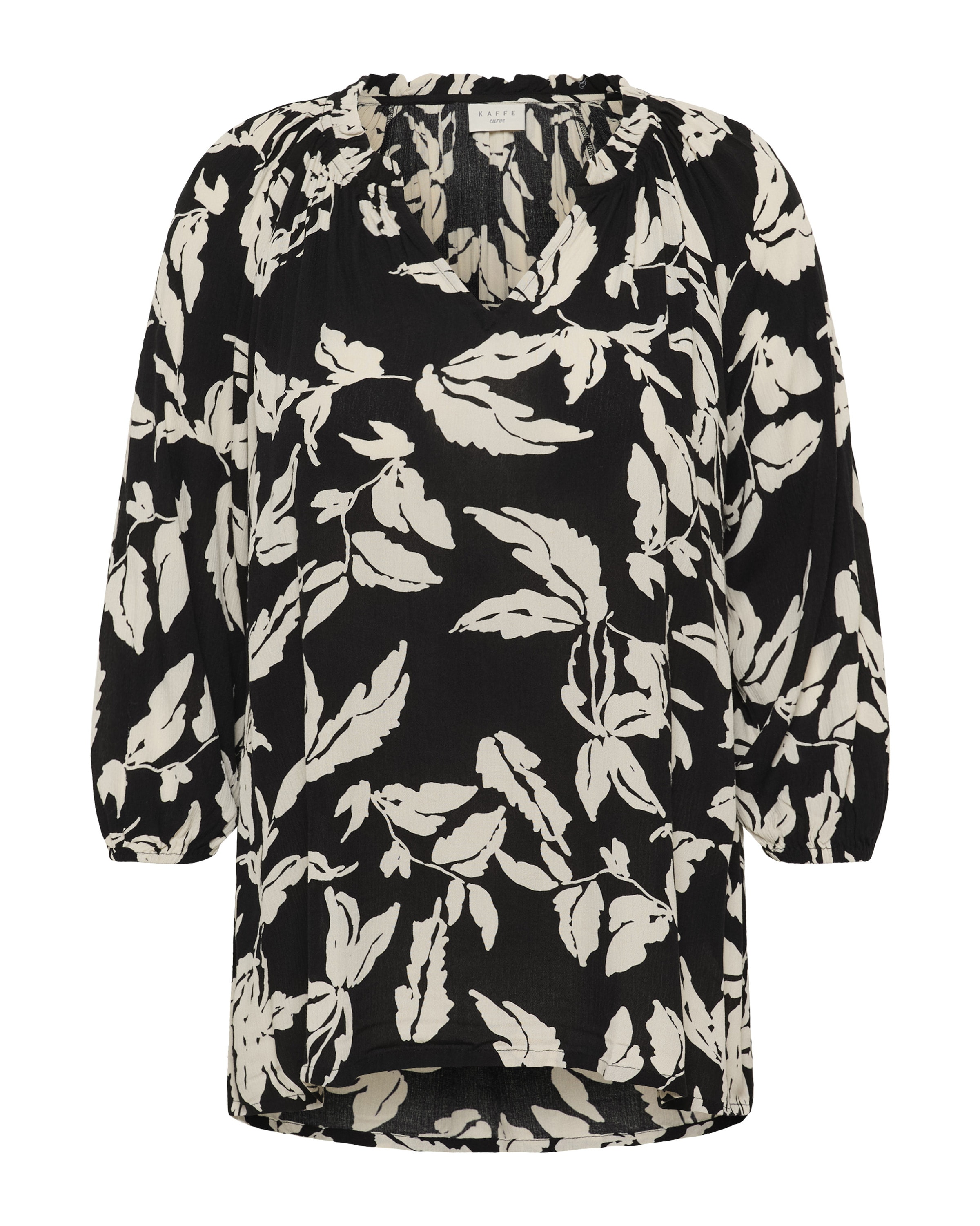 Chemisier 'KCTrine' KAFFE CURVE en noir : devant