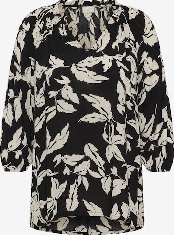 KAFFE CURVEBluza 'KCTrine' - crna boja: prednji dio