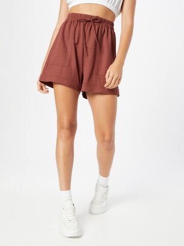 ABOUT YOU Loosefit Shorts 'Marina' in Braun: predná strana