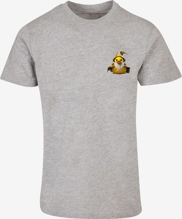 T-Shirt 'Rubber Duck Wizard' F4NT4STIC en gris : devant