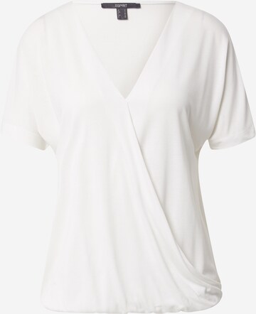 ESPRIT T-shirt i vit: framsida