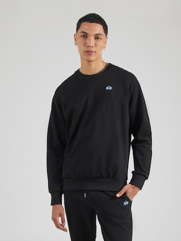 La Martina Μπλούζα φούτερ σε μαύρο: μπροστά