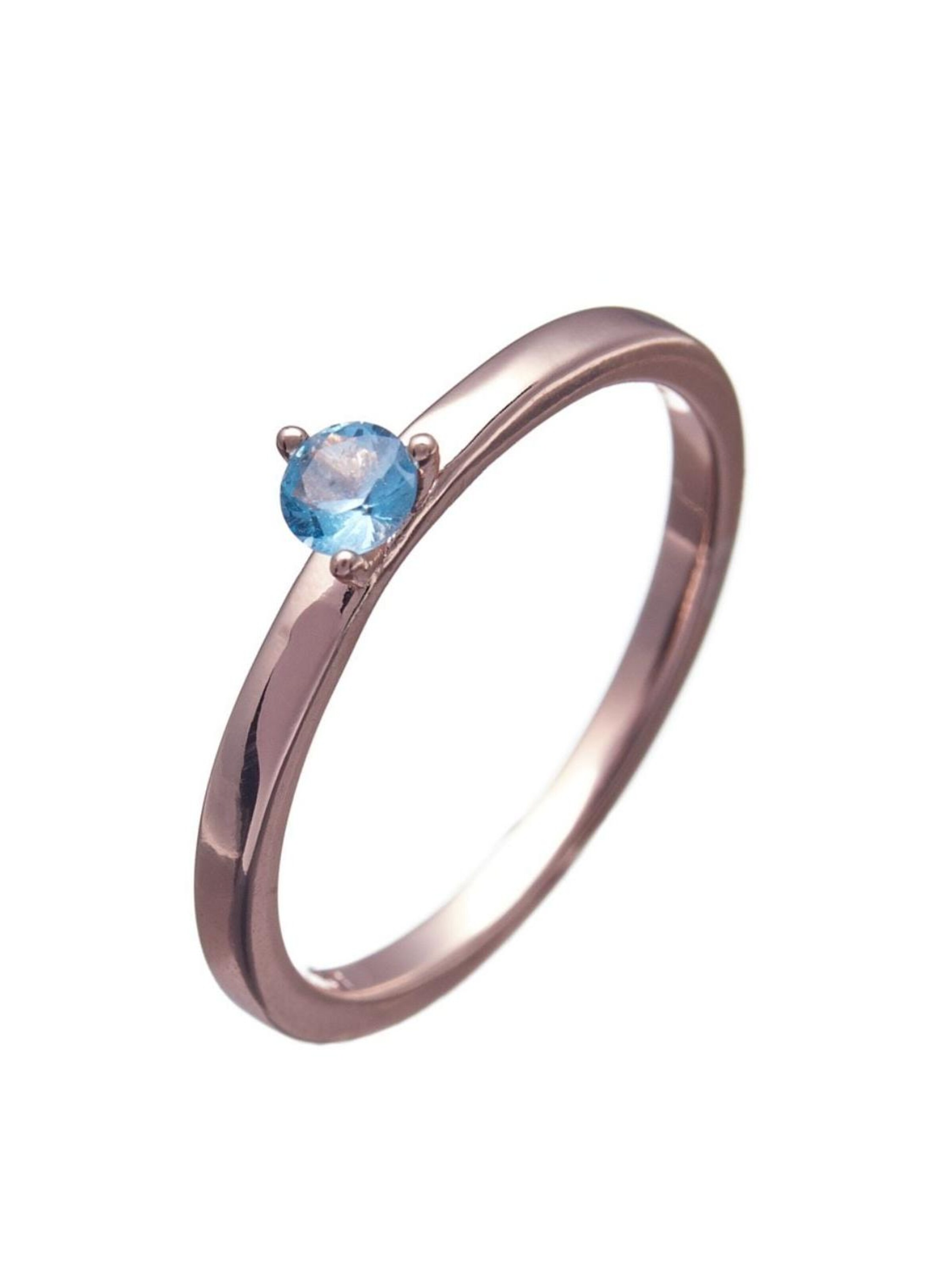 THE GEM STORIES JEWELRY - Anillo 'Rose Gold Ring with Colourful Crystals' en Mezcla de colores