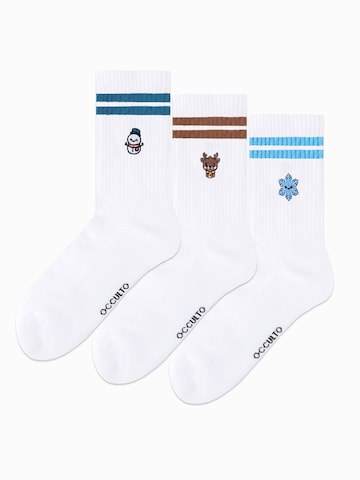 Occulto Sportsocken 'Rudi'‌‌‌‌‌‌‌ in Weiß: Vorderseite