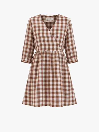 AmourLinen Dress 'Daphne' in Brown, Item view