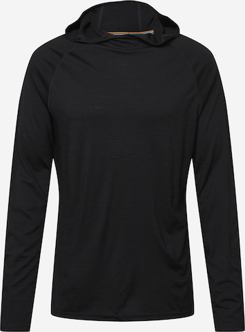 Smartwool Sportsweatshirt in Zwart: voorkant