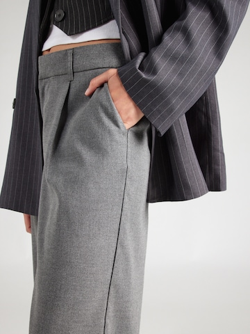 HOLLISTER Wide leg Pleat-front trousers in Grey