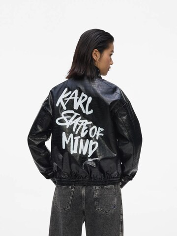 KARL LAGERFELD JEANS Between-season jacket in Black: front