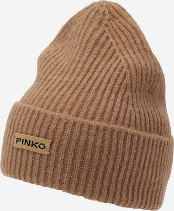 PINKO Muts 'KAZAKISTAN' in Beige: voorkant