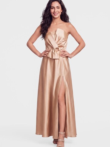 Ombre Abendkleid‌‌‌‌‌ in Gold: Vorderseite