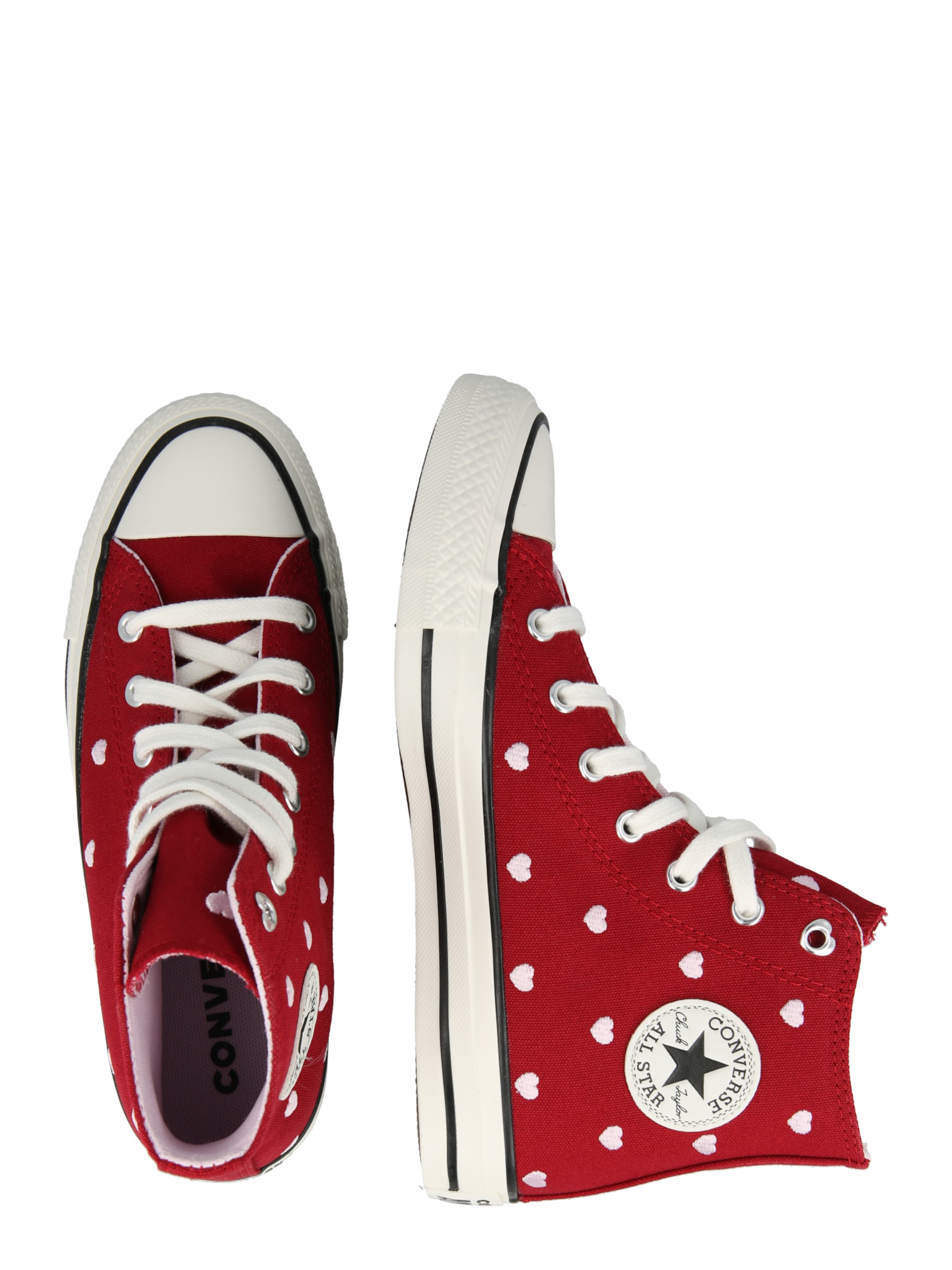 CONVERSE Σνίκερ 'CHUCK TAYLOR ALL STAR HEARTS & ROSES' σε κόκκινο