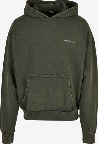 Urban Classics Sweatshirt in Groen: voorkant