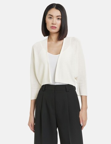 TAIFUN Knit Cardigan in White: front