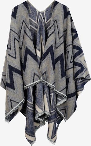 COLLEZIONE ALESSANDRO Cape 'Marcia' in Grey: front