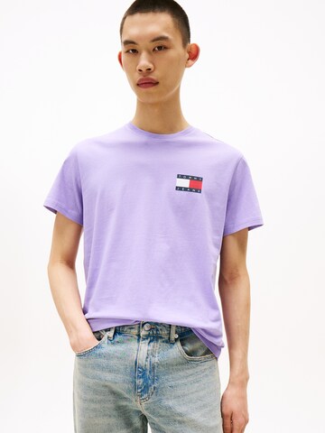 Tommy Jeans Shirt 'ESSENTIAL' in Purple: front
